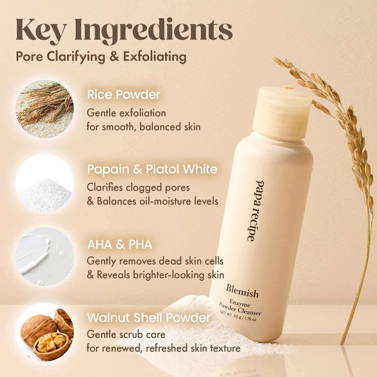 Papa Recipe foam in hand demonstrating creamy lather and gentle cleansing benefit