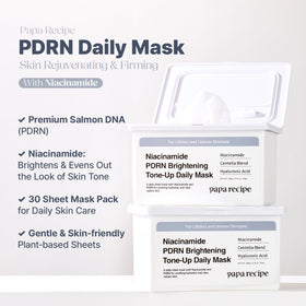 Papa Recipe single sheet mask removed from packet for quick use