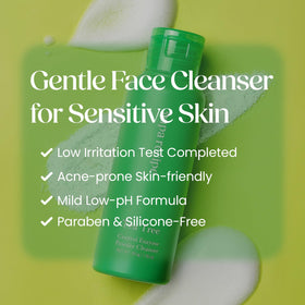 Papa Recipe cleanser in use at sink demonstrating quick mix and rinse convenience