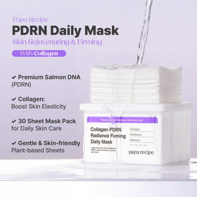 Papa Recipe close-up lyocell sheet texture highlighting gentle adherence for sensitive skin