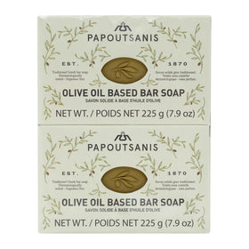 Papoutsanis front packaging showing four bars and long-lasting supply benefit