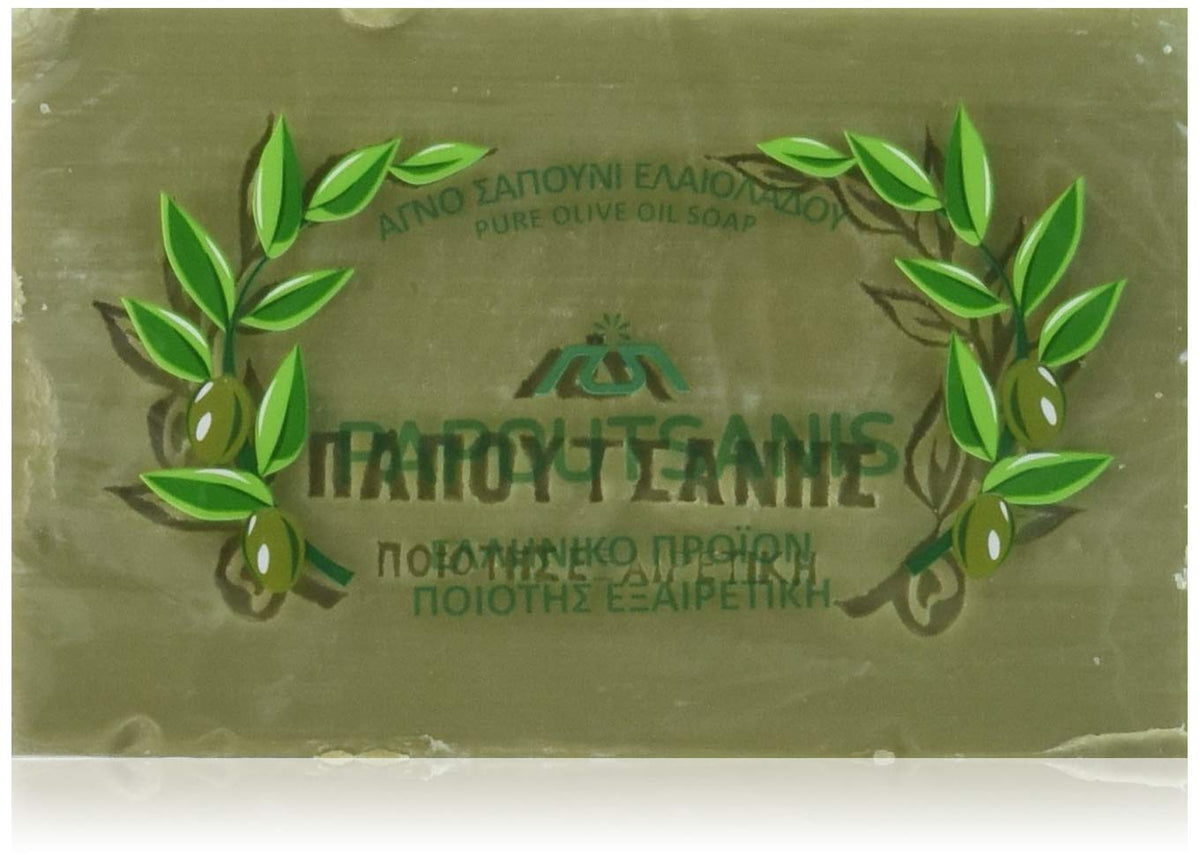 Papoutsanis front packaging six-pack showing brand and large 250g bars benefits longer supply