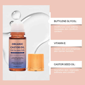 PAQIMAN castor oil pouring texture to demonstrate cold-pressed richness and hydration