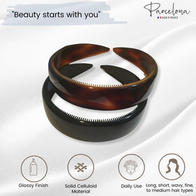 Parcelona close-up of celluloid finish highlighting durable glossy texture and premium look
