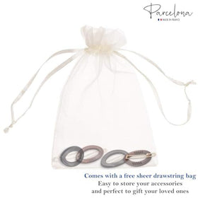 Parcelona compact storage case with clips for travel-ready convenience