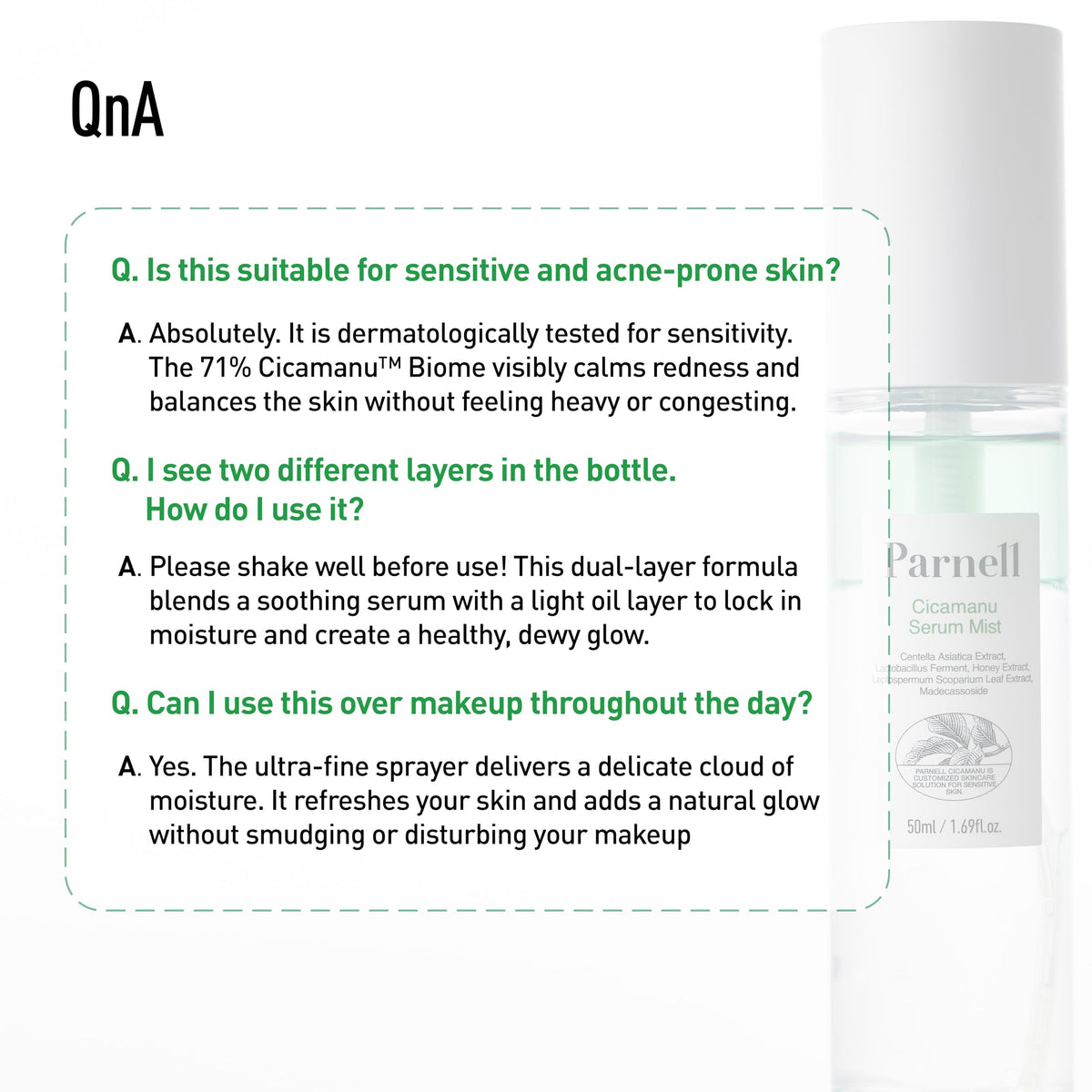 Parnell bottle tucked into travel pouch conveying convenience and on-the-go use