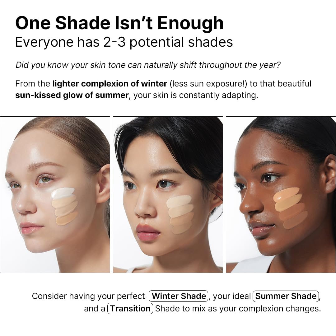 Parnell Cicamanu texture swatch on skin showing moisturizing finish and luminous effect