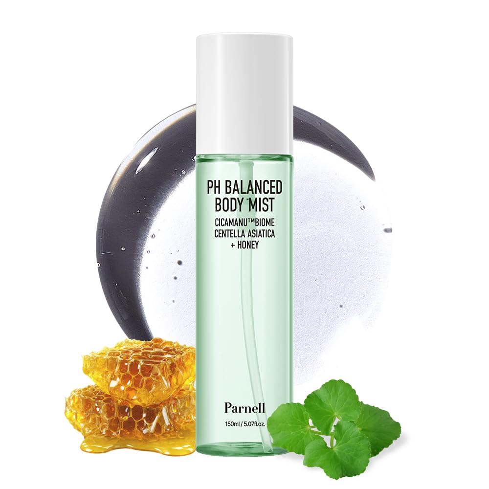 Parnell front packaging showing Cicamanu mist and product benefit soothing hydration