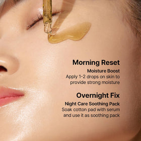 Parnell serum on hand being applied, demonstrates non-greasy hydration