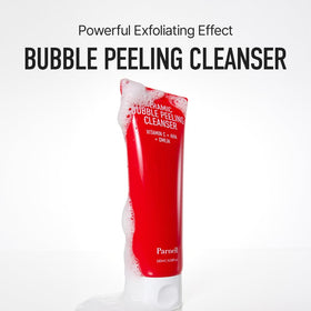 Parnell close-up gommage foam texture for gentle exfoliation