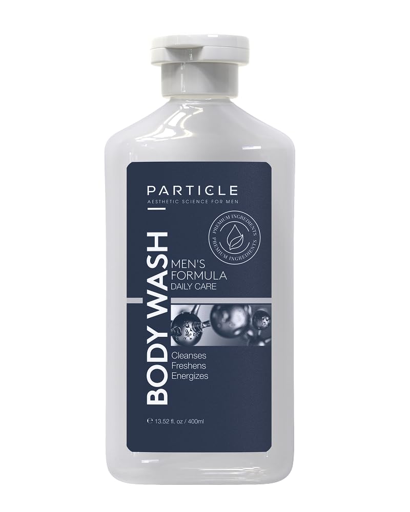 Particle front packaging 13.52 fl oz showing bottle and easy-dispense benefit