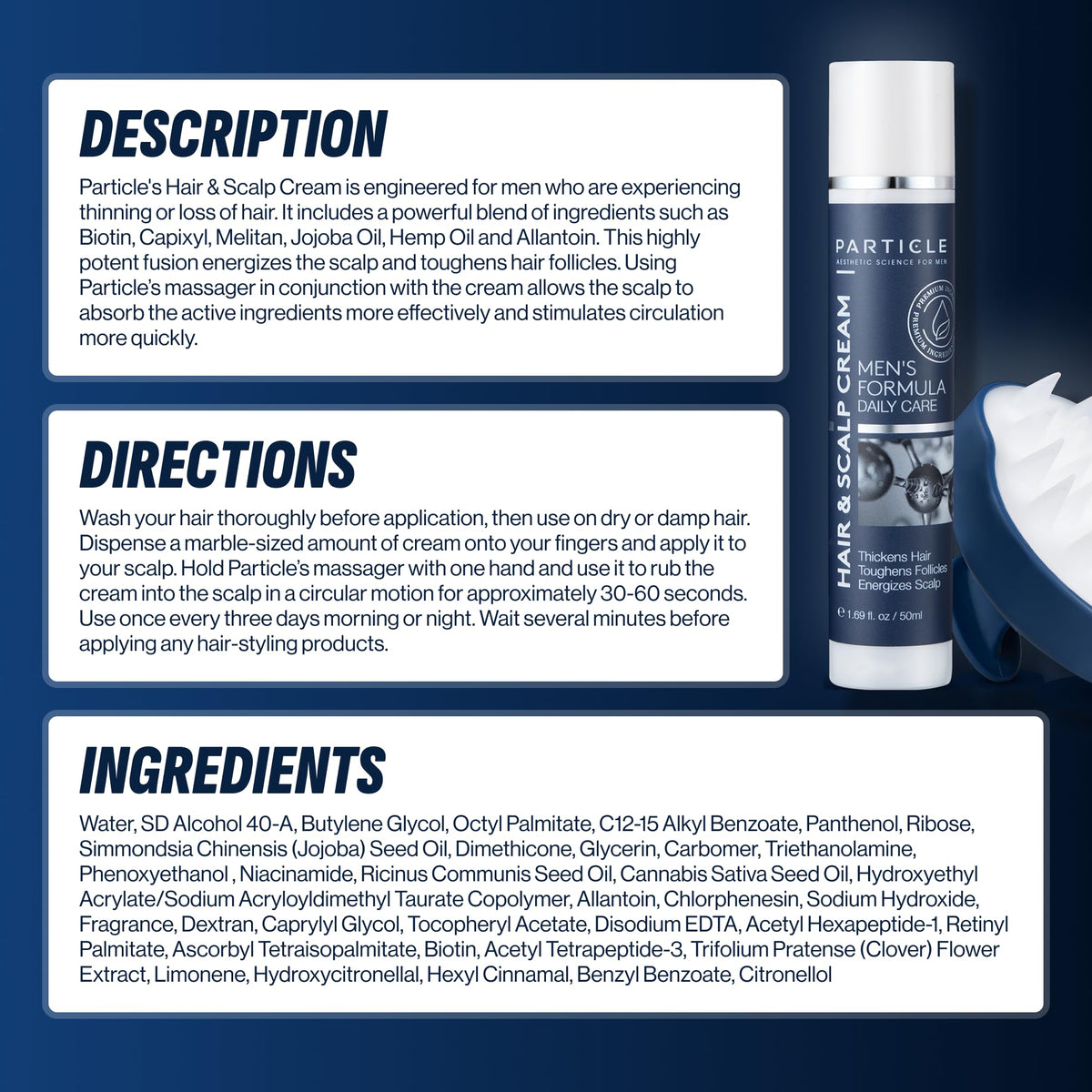 Particle lifestyle bathroom vanity setup showing easy daily grooming benefit
