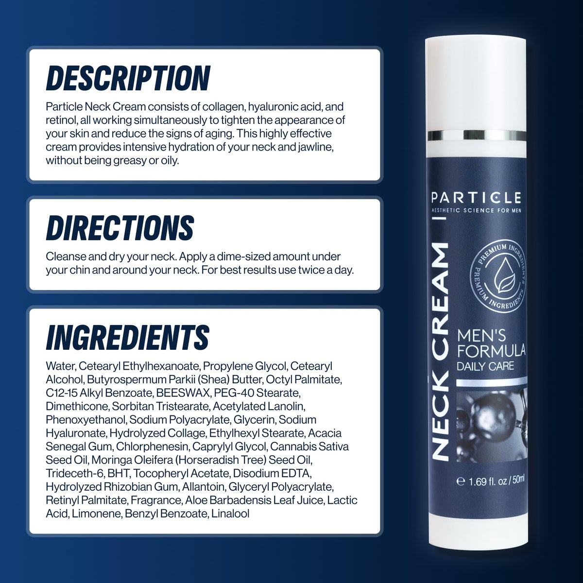 Particle cream on bathroom counter in morning routine suggesting easy use benefit