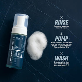 Particle product label close-up showing ingredients list and clarity