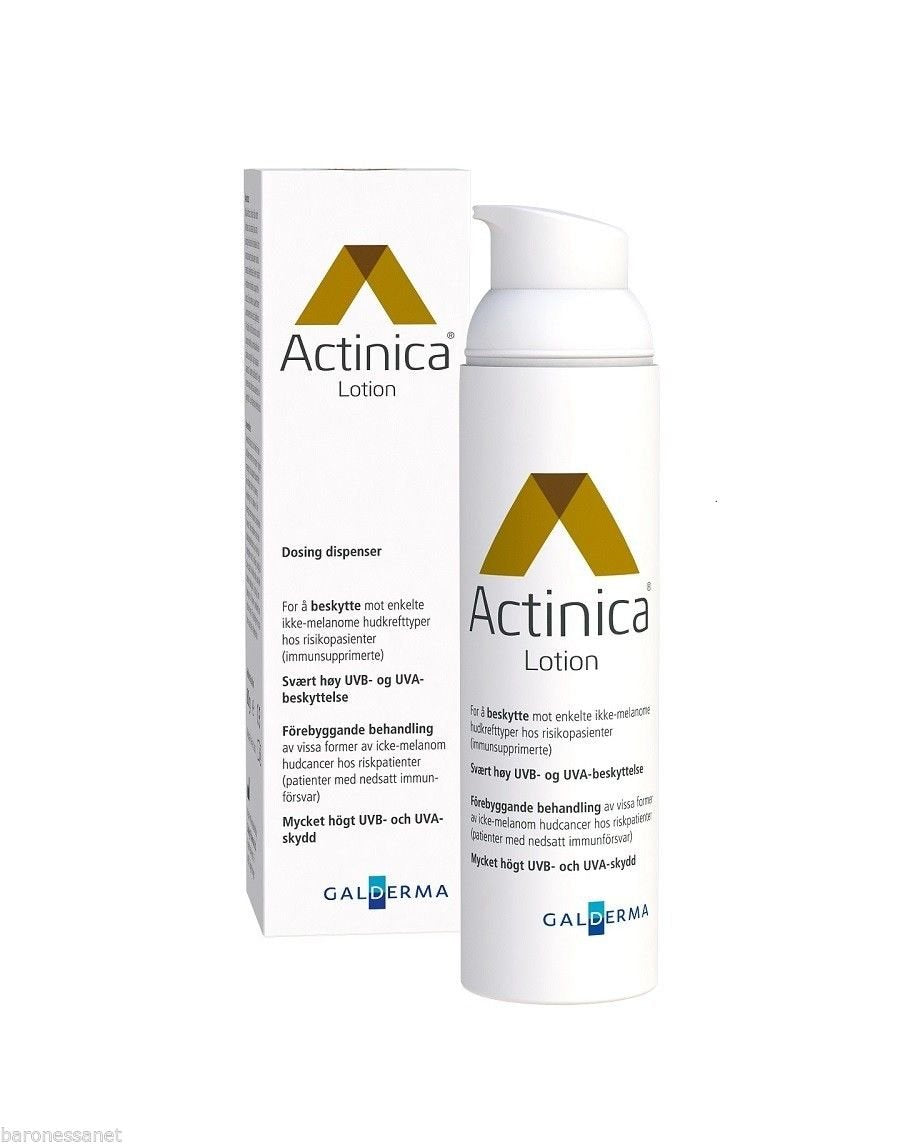 PARTYLAND Actinica front packaging showing tube and label, clear protection benefit