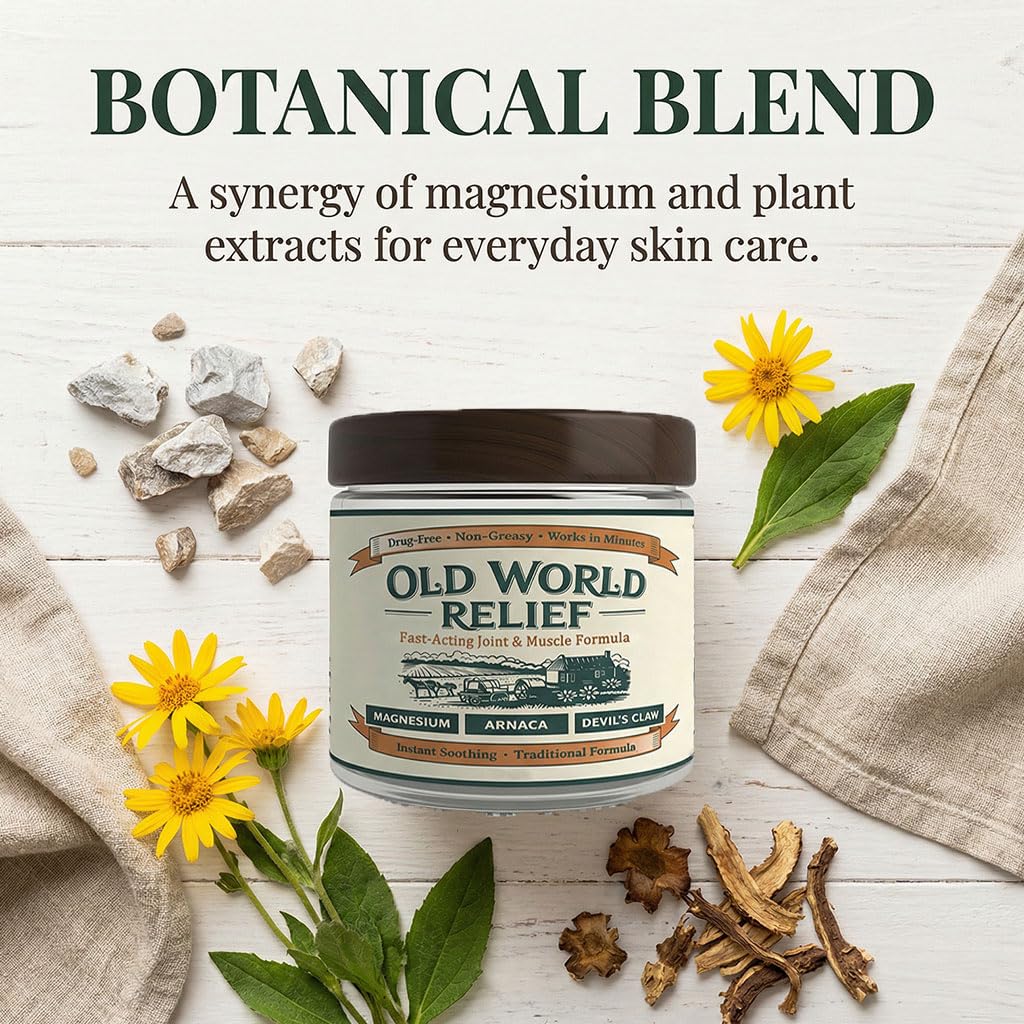 PARWENE label close-up listing arnica, boswellia, and magnesium benefits