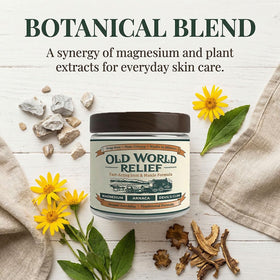 PARWENE label close-up listing arnica, boswellia, and magnesium benefits