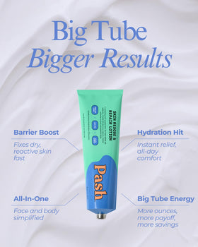 Pash Skin Protection rubbed into hands demonstrating quick hydration and non-greasy finish