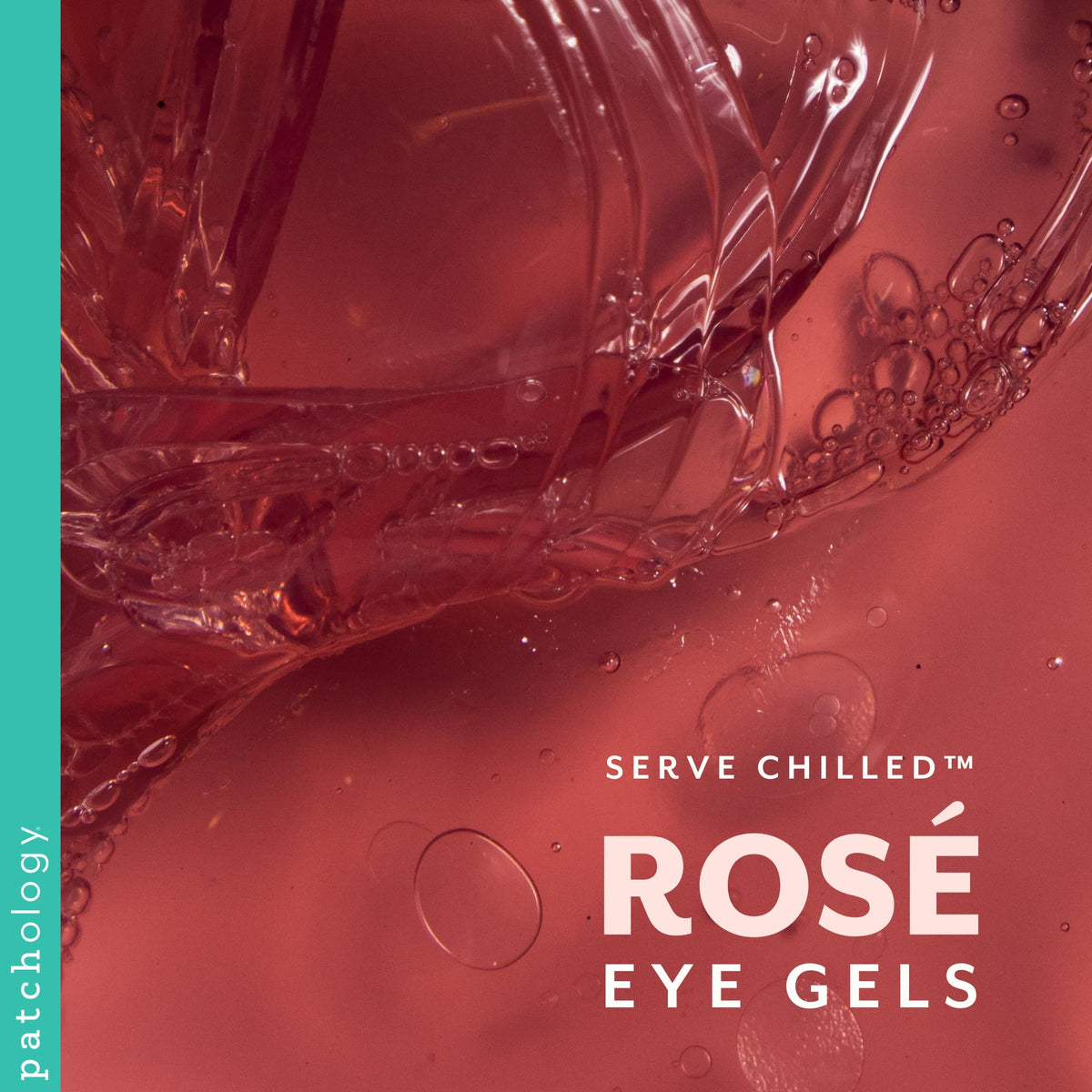 Patchology close-up of gel texture highlighting hydration delivery