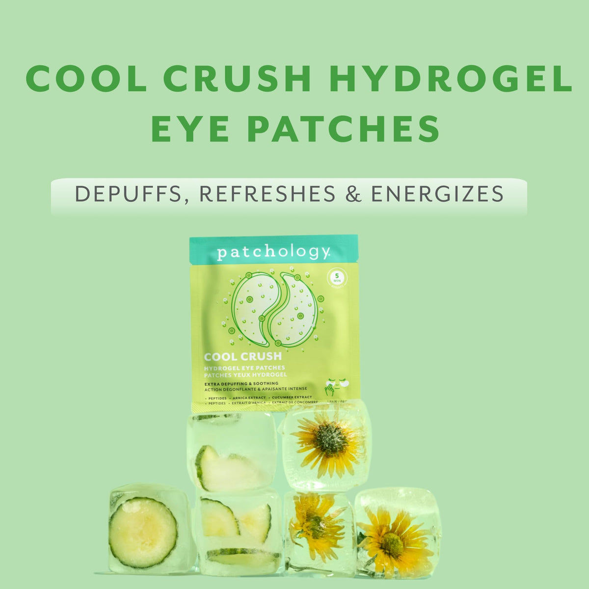 Patchology hydrogel texture close-up highlighting smooth adhesion
