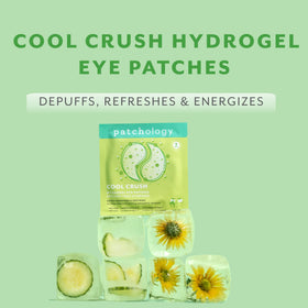 Patchology hydrogel texture close-up highlighting smooth adhesion