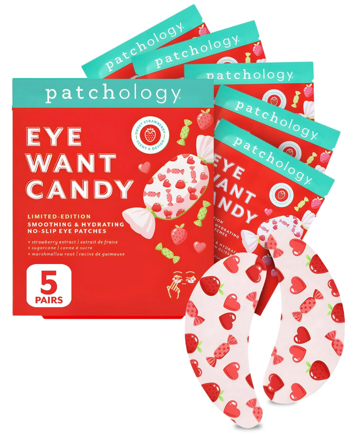 Patchology front packaging showing limited-edition Mother's Day design and benefit