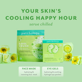 Patchology patches chilled in refrigerator for instant cooling