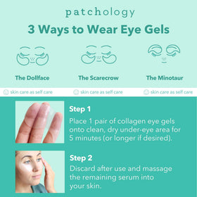 Patchology serum on patch detail illustrating hydrating hyaluronic benefit