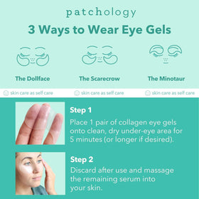 Patchology remaining serum after use to show absorbent finish