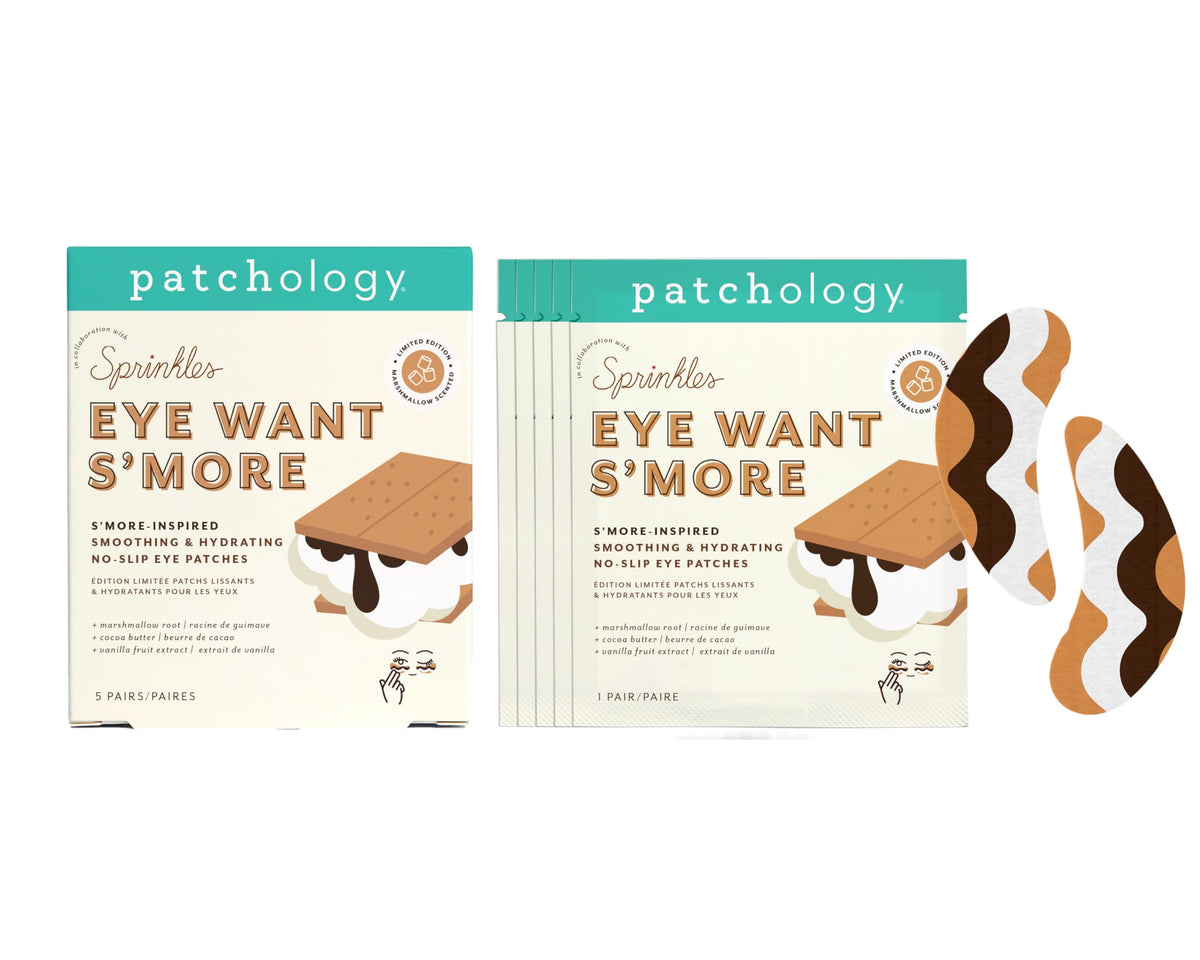 Patchology front packaging showing limited-edition Sprinkles design and benefit