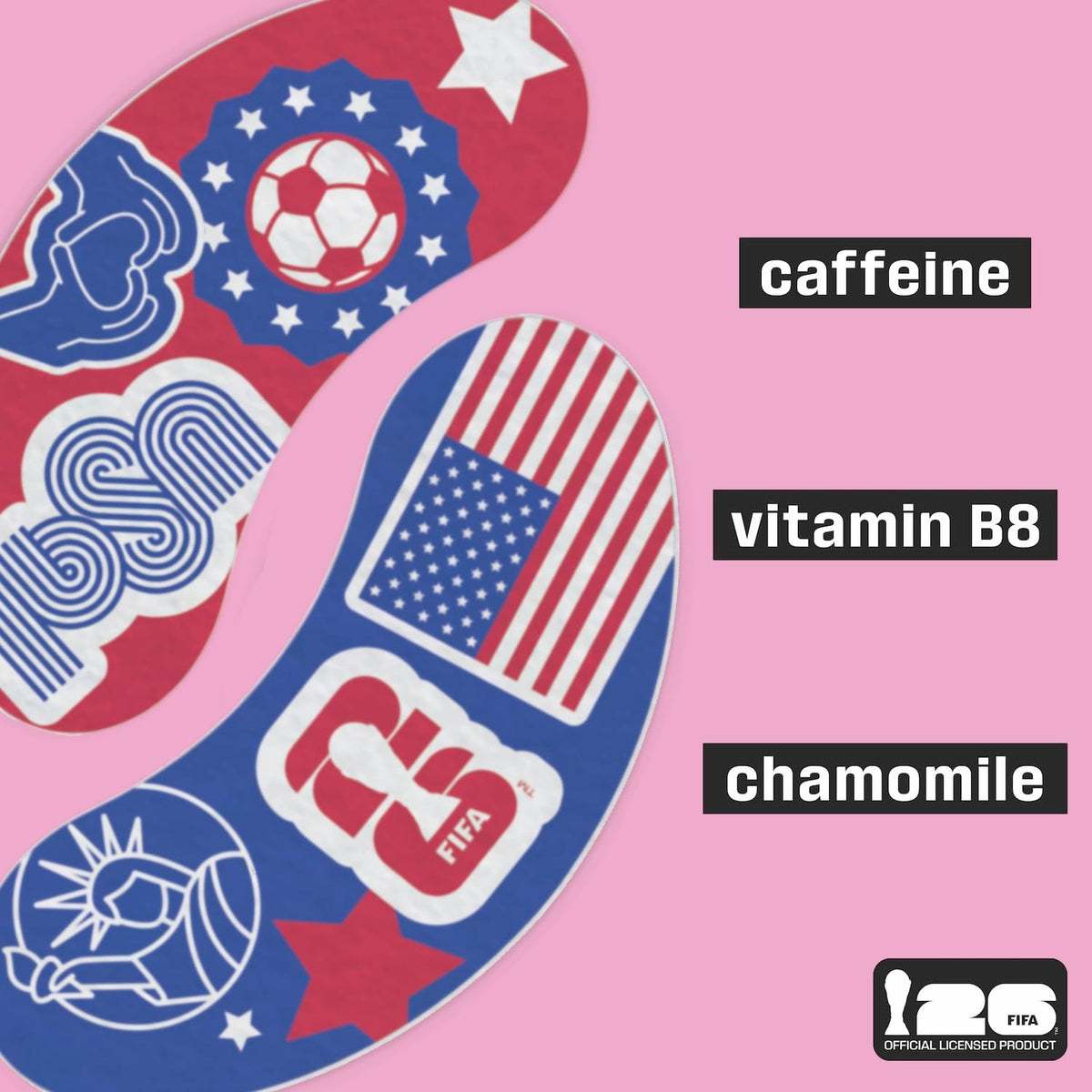 Patchology label detail with Team USA artwork and official FIFA license benefit