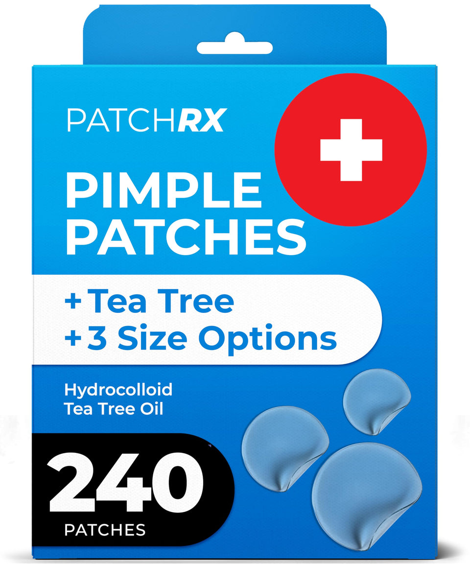 PatchRx front packaging showing 240 patches and benefits