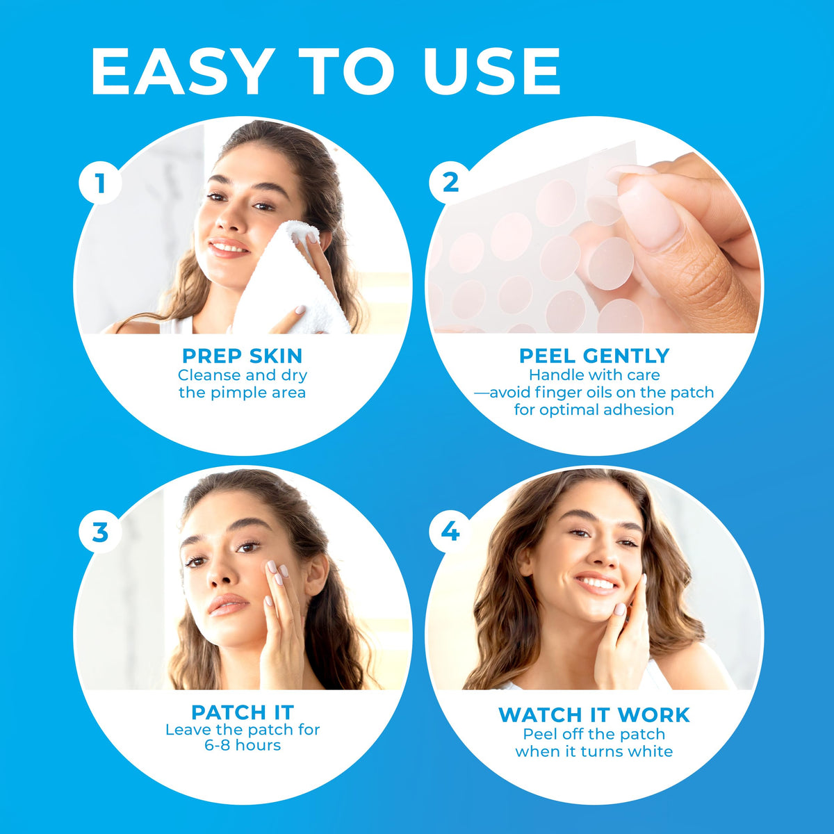 PatchRx on bathroom counter next to skincare products for everyday use