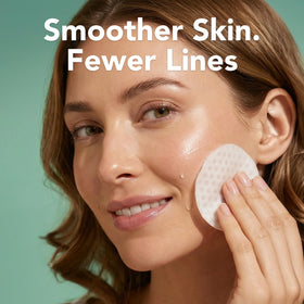 PatchRx jar on bathroom counter in a daily skincare routine setting