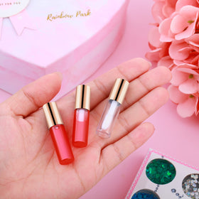 Patelai array of filled tubes organized by color showing sample and gifting potential