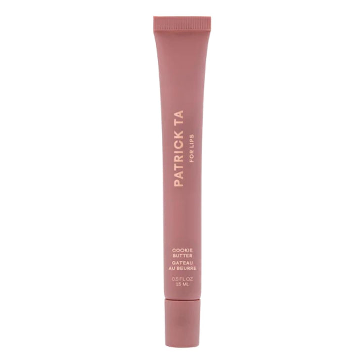 PATRICK TA front packaging showing balm tube and label, highlights portability