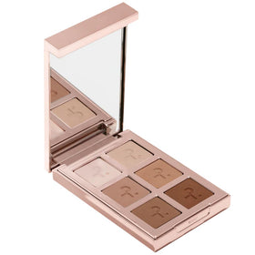 PATRICK TA front view of closed palette showing six matte neutrals and compact size benefit