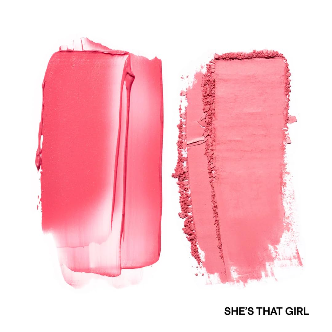 PATRICK TA blush applied on cheek showing wearable pink flush and dimensional radiance