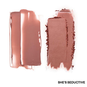 Patrick Ta lifestyle image applying blush for radiant, long-lasting cheeks
