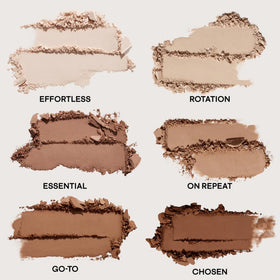 PATRICK TA close-up of powder texture highlighting silky blendable finish and smooth application