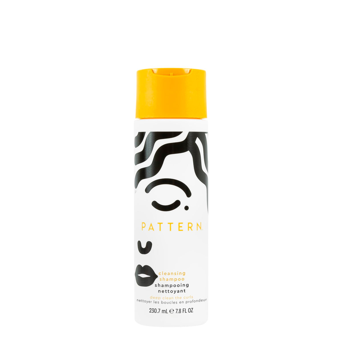 PATTERN bottle front packaging showing label and clarifying benefit