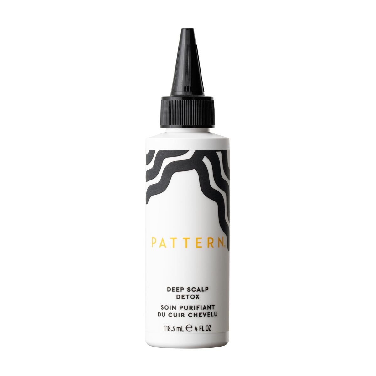 PATTERN bottle front packaging showing label and 4 fl oz size benefit clarity