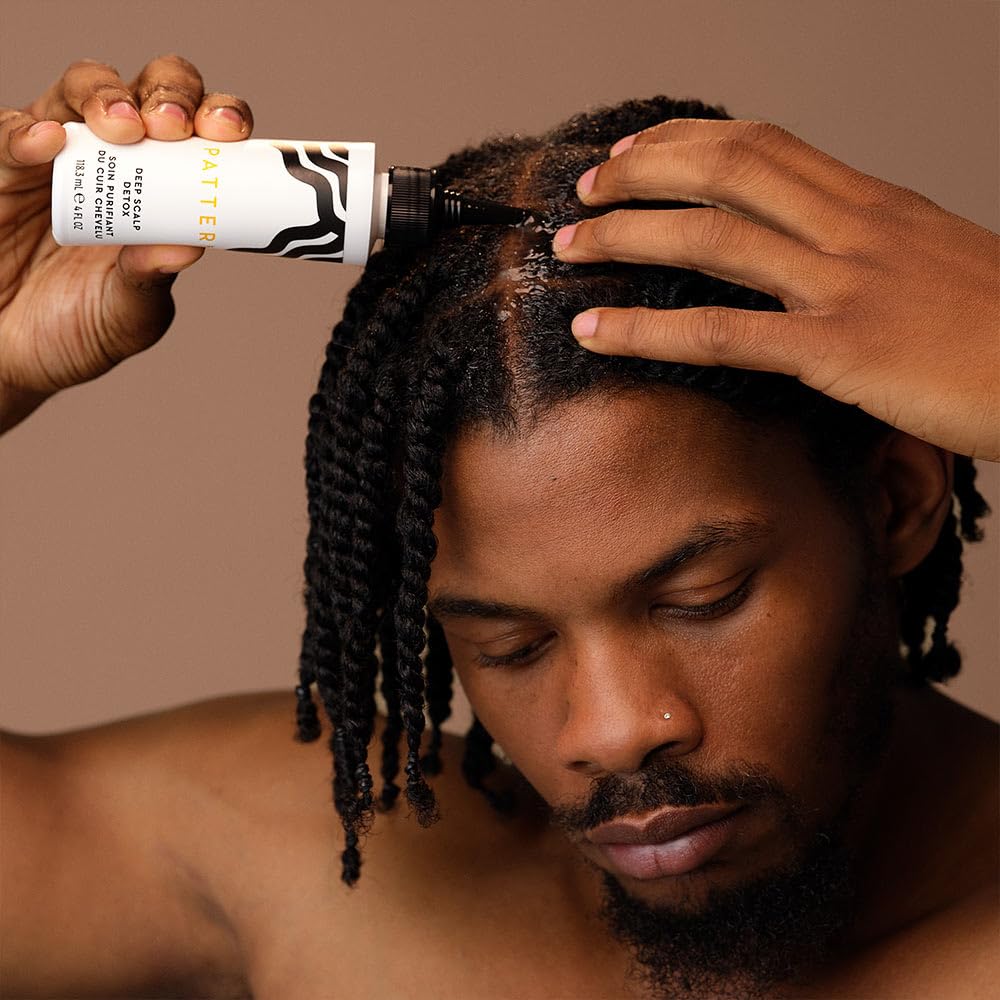 PATTERN in use on scalp demonstrating targeted application and refresh benefit