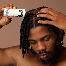 PATTERN in use on scalp demonstrating targeted application and refresh benefit