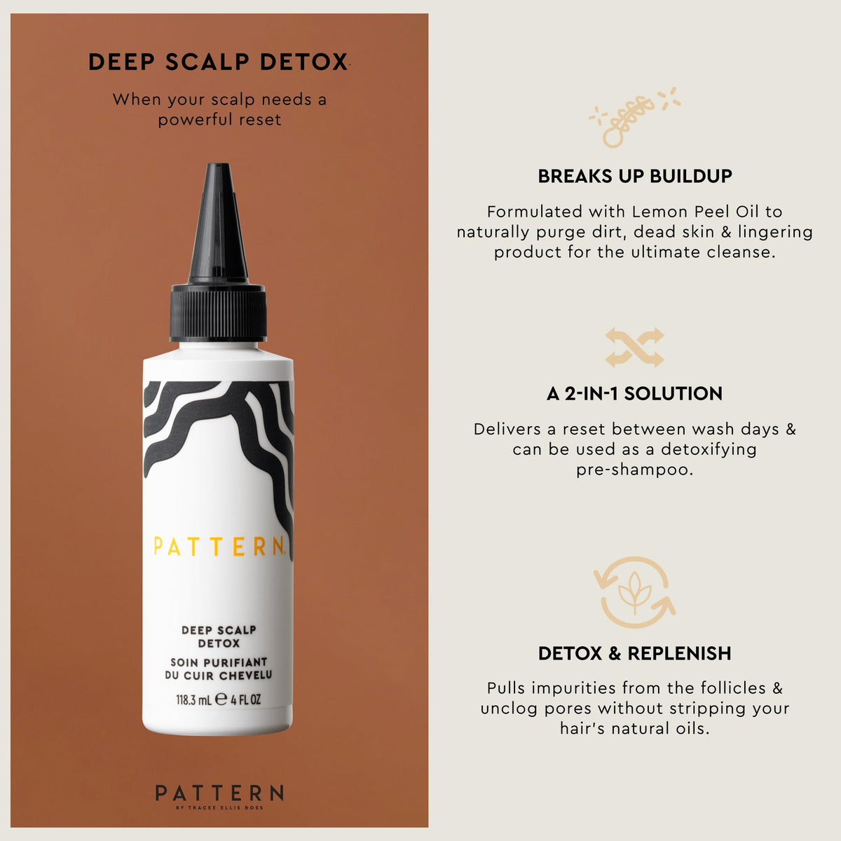 PATTERN serum texture closeup illustrating lightweight, non‑greasy consistency benefit