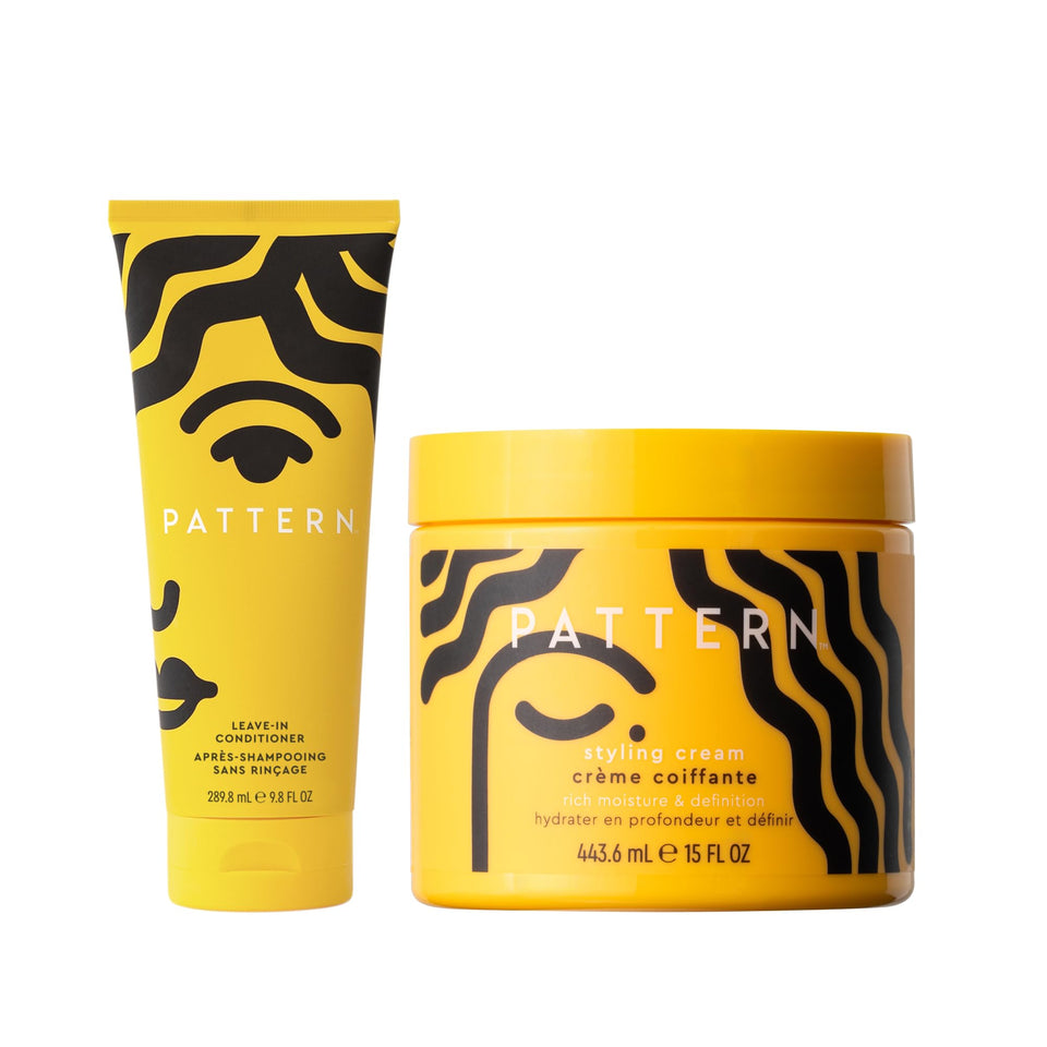 PATTERN duo front packaging showing both bottles for easy identification and convenience