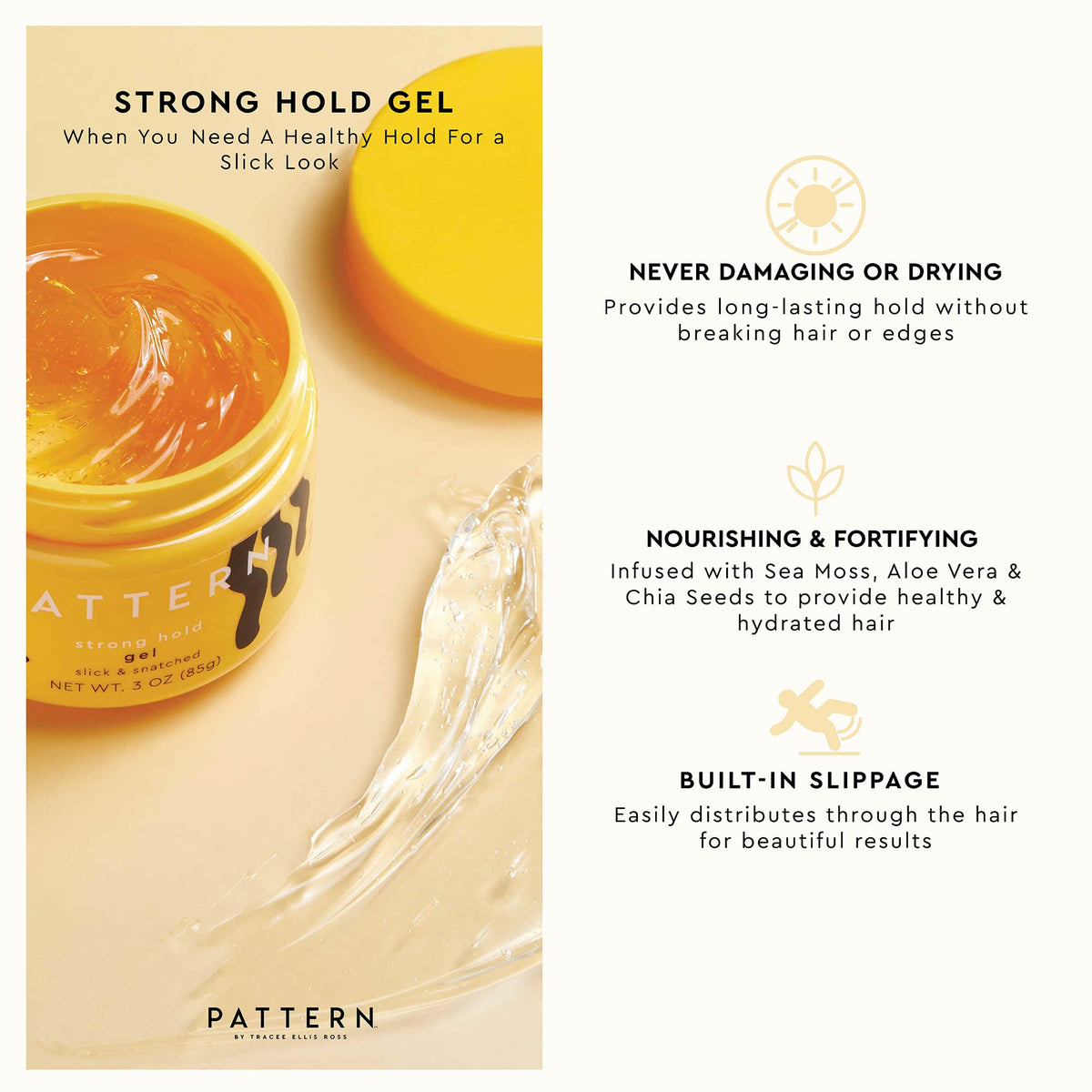 PATTERN gel texture close-up highlighting smooth slip and spreadability