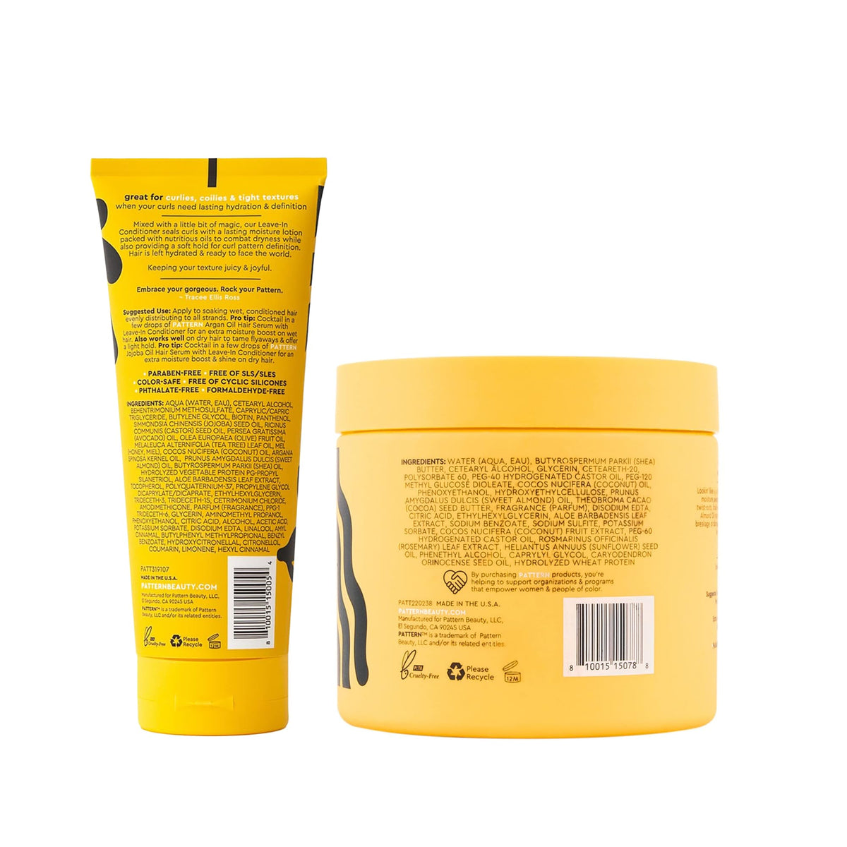 PATTERN ingredient display with oils and honey to illustrate moisturizing blend