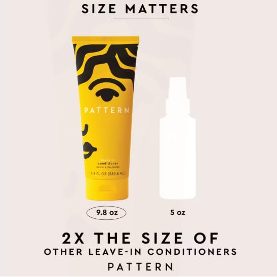 PATTERN leave-in being applied to damp curly hair for hydration and reduced frizz