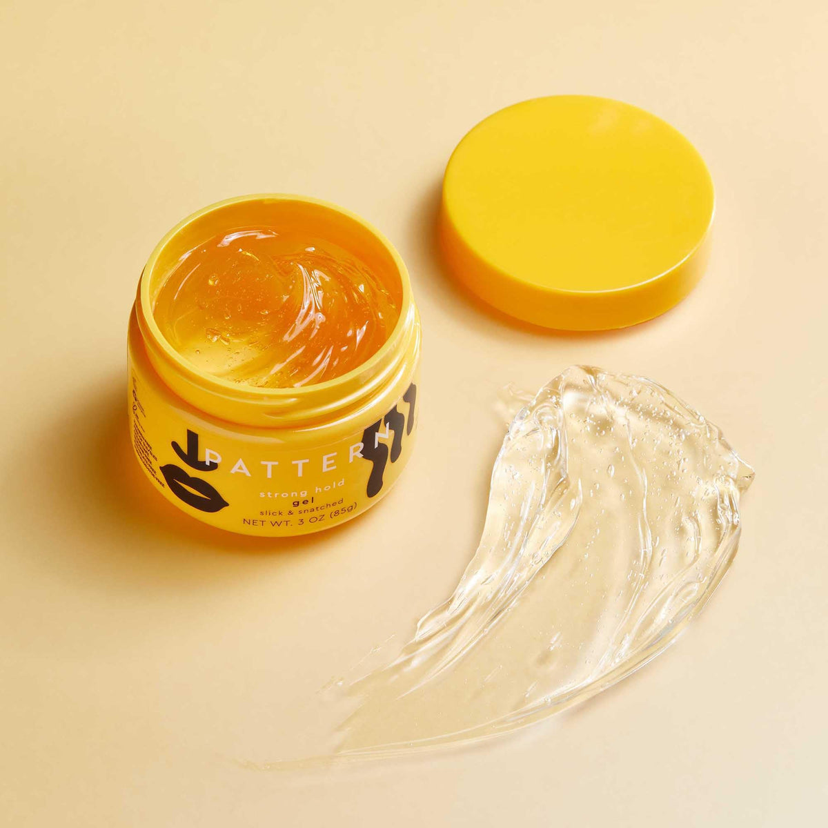 PATTERN open jar top view showing gel consistency for easy application